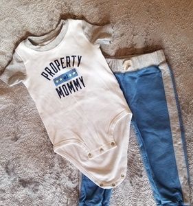 "Property of Mommy" infant set